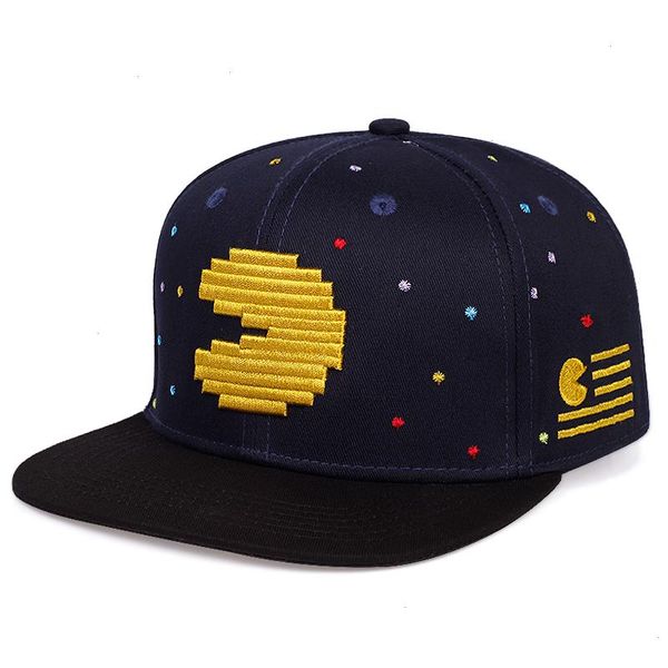

fashion hip-hop personality baseball cap cartoon embroidery wild hat adjustable outdoor sports caps, Blue;gray