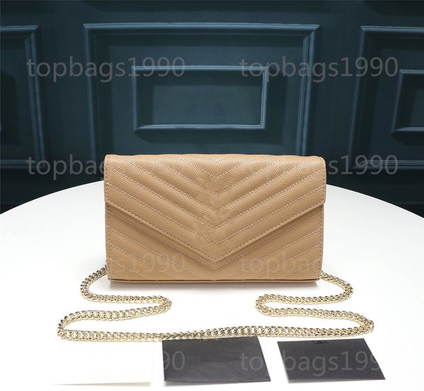 

22.5 cm designer handbags square caviar chain bag real leather women large-capacity shoulder bags quilted messenger bags can be used as a ha