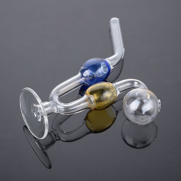 Estilo único Tubo de fumo de vidro completo para narguilé de vidro Pyrex Burner de óleo mão tubulações coloridas tabaco Dab Rigs Acessórios SW121