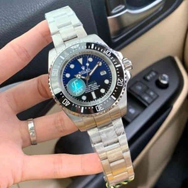 

classic quality luxury rlex black gold sea-dweller series mechanical 8215 movement sports fashion watches, Slivery;brown