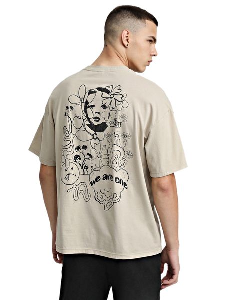 

x we-r1 men letter & figure graphic tee c2lo#, White;black