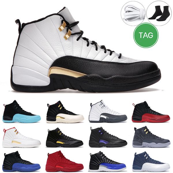 

12s men basketball shoes 12 gamma retro blue university gold flight grey red concord the master indigo taxi mens outdoor sports trainer snea