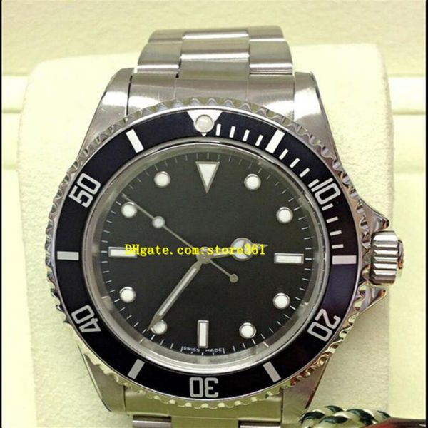 

original box certificate mens watches 14060m 40mm stainless steel asia 2813 movement automatic243g, Slivery;brown