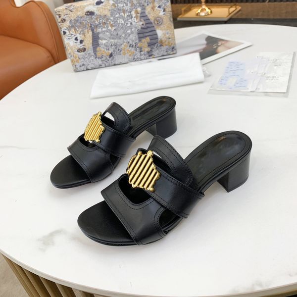 

designer women platform slippers alphabet summer sandals die shoes letter leather red various colors luxury woman heels diios fdsadfg, Black