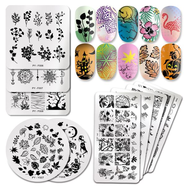 Nail Art Stamping Templates Plates Set Tiere Design Nail Bild Stempel Platte Maniküre Kunstwerkzeuge