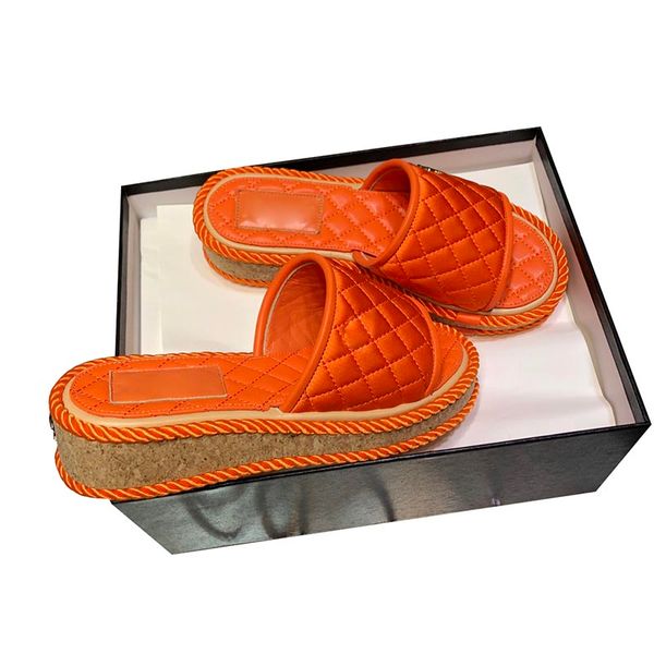 

designer sheepskin platform 4cm slippers for woman grosgrain beach shoes luxury classic black white slides ladies mules casual shoe flip flo