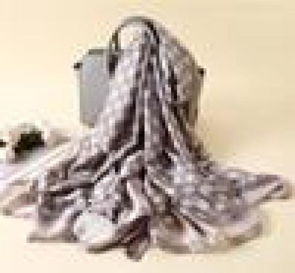 

luxury designer brand silk print letters silk print 180 90cm scarf elegant ladies wrapped scarf sh, Blue;gray