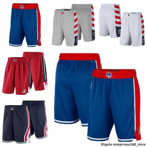 

2022 printed washington''wizards''men swingman pants basketball shorts performance black