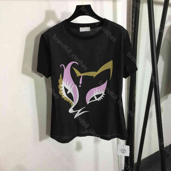 

22ss sunmmer designer clothing cotton t shirt womens mens pink -fox- s-xl short sleeve tshirts logo her..s brand lady tees luxurys clothes, White