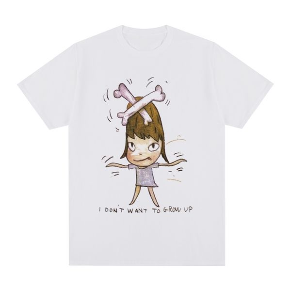 

yoshitomo nara i don t want to grow up t shirt cotton men t shirt tee tshirt womens 220618, White;black