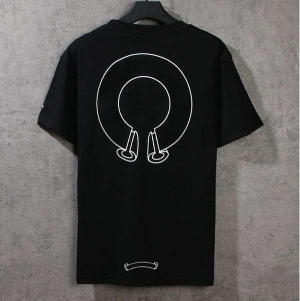 

loose summer ch men's classic designer t shirts short sleeves letter horseshoe sanskrit cross print sweatshirts t-shirts woman tees ios, White;black