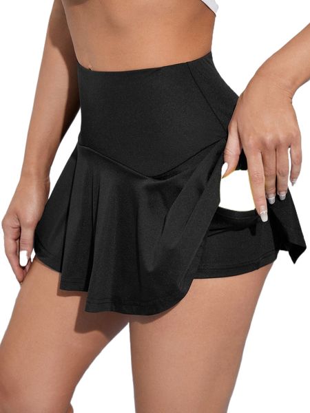 

breathable softness tennis sports skort b3nz#, Gray