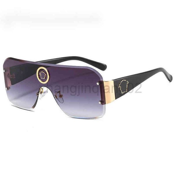 

designer versage sunglasses cycle luxurious fashion brands european american personality conjoined slice sunglasses mens and womens rivet wa, White;black