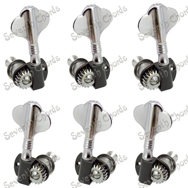 

a set 3r3l chrome electric bass guitar tuning pegs machine heads tuners