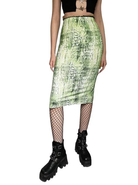 

s.nakeskin p.rint p.encil s.kirt j4j6#, Black