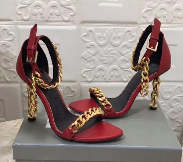 

slippers woman sandals luxury slides ford tom leather chain heel ankle strap sandal summer flat trendy leather rubber beach slide tory a4