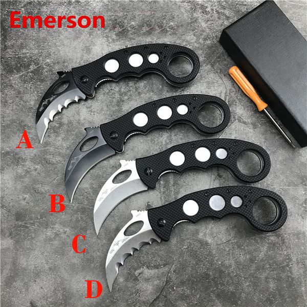 Emerson Karambit BT Floding Knife D2 Blade camping outdoor Tactical Carry EDC Coltelli