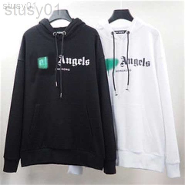 

cotton hooded palms sweater men's autumn and winter printing tide brand long sleeve bottomed shirt hoodie 222ss, Black