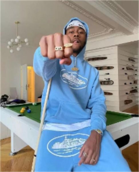 

men's hoodies sweatshirts print blue hoodie aesthetic kawaii men vintage punk grunge loose high street sweatshirt y2k clothes, Black