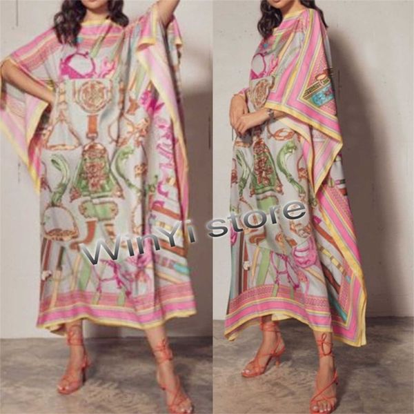 

african dashiki dress print bohemia silk scarf hijab loose elegant muslim abaya bazin robe gowns broder riche lady party 220507, Blue;gray