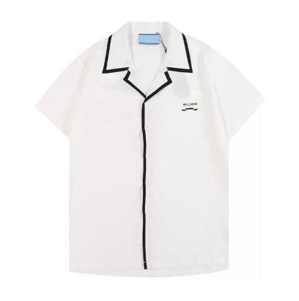 

men's casual shirts plus tees & polos round neck embroidered and printed polar style summer wear with street pure cotton size -3xl, White;black