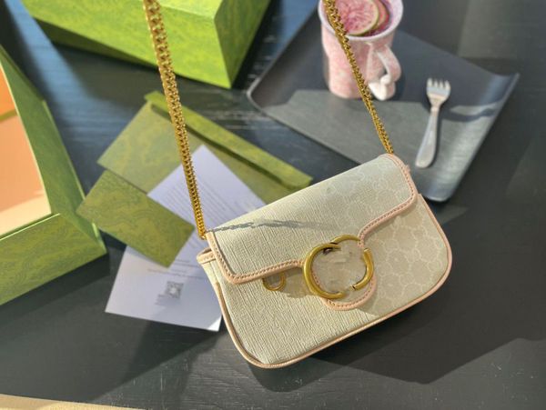 2022 Высококачественные новые женские сумочки золотой цепной мешки на плечах Crossbody Soho Bag Disco Messenger Bag Sukle