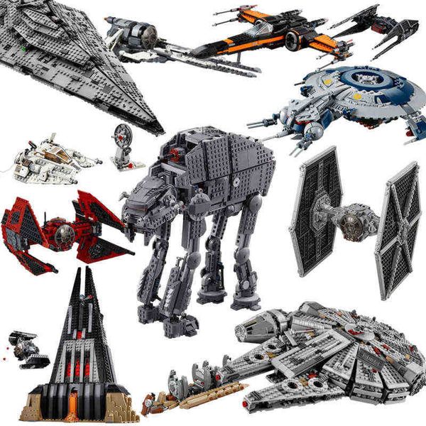 

pcs 1381 millennium falcon force awakens set star model 75105 building blocks toys for children kids g220707