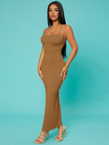 

sxy solid criss-cross backless bodycon dress 299n#, Black;gray