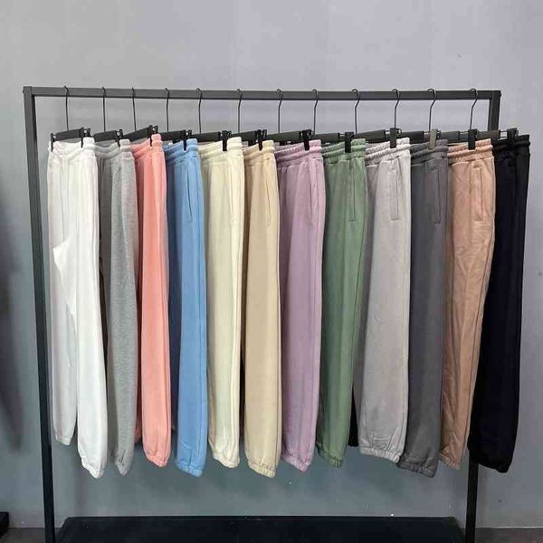 

men's shorts spring and autumn cotton terry loose guard pants high street ins hip hop solid color leggings men 03pc, White;black