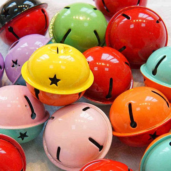 

factory outlet six cats diy collar 4cm bell two-color cartoon pendant accessories paint christmas decoration