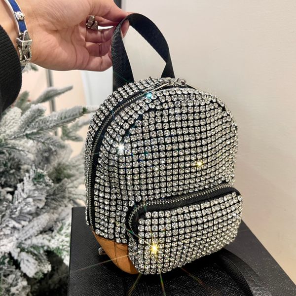 

backpack style diamond bag luxury designer brand fashion shoulder bags handbags women letters purse phone bag wallet totes
