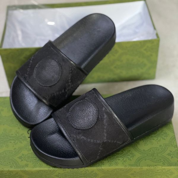 

men's off the grid slides slipper designer rubber flat sandal for mens women tiger bee flowers fashion classic original sandal summer b, Black