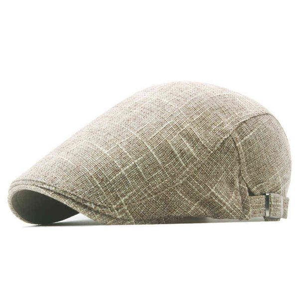 Casual Männer Hüte Retro Berets Hut Für Frauen Baumwolle Visiere Stickerei Fishbone Flache Kappen Künstler Spitze Hut Newsboy J220722