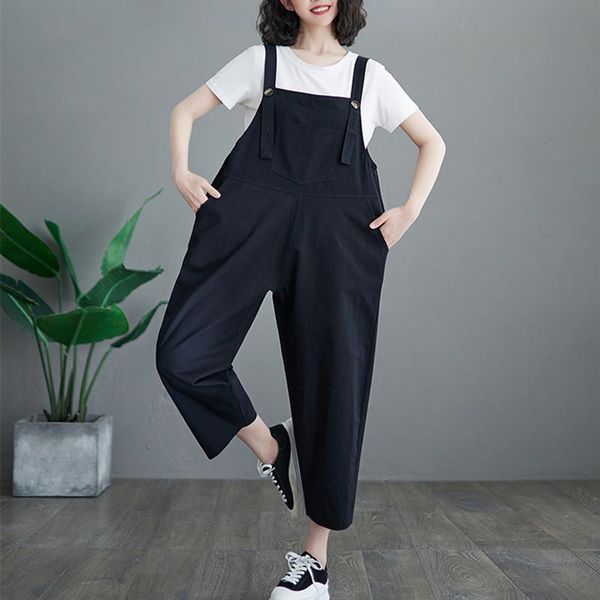 

arrival japan style rompers street wear fashion girls chic cargo pants summer casual jumpsuits overalls women, Black;white