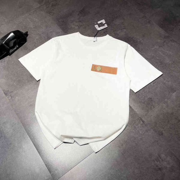 

factory direct sales 50% off 22 spring and summer new fashion family men's and women's same couple's round neck cotton sports, White