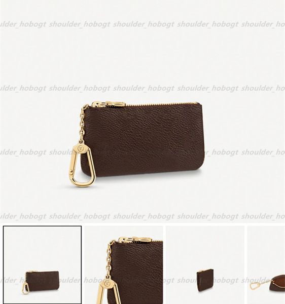 

genuine leather purse holder luxurys designers fashion handbag wholesale men women's coin card holders black key pouch pochette mini wa, Red;black
