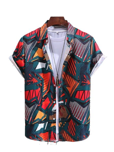 

men random allover print shirt without tee h5wm#, White;black