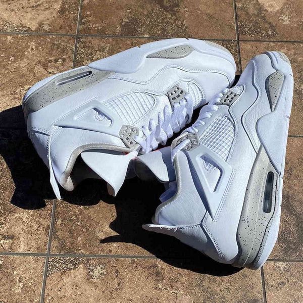 

brand shoes authentic 4 white oreo 4s tech grey black fire red university blue trainer man sports outdoor sneakers original