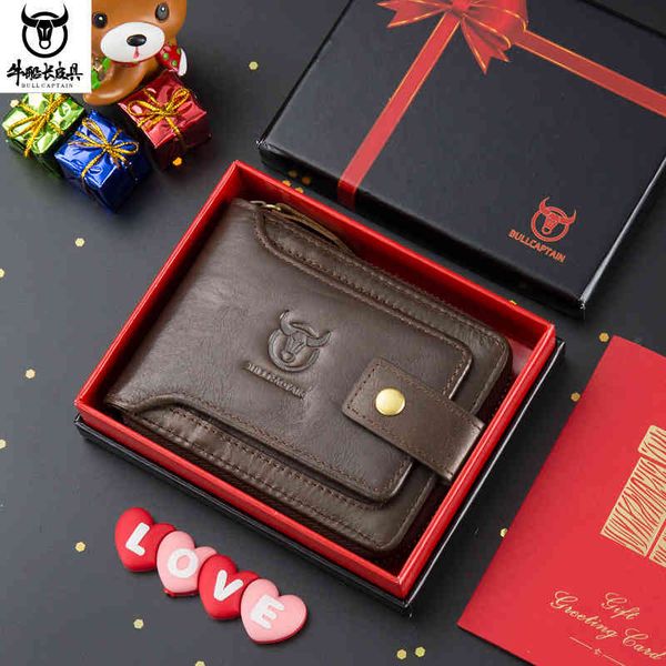 

wallets handbags captain niu's head leather zipper horizontal driver's license multi card thickened p album anti theft brush, Red;black