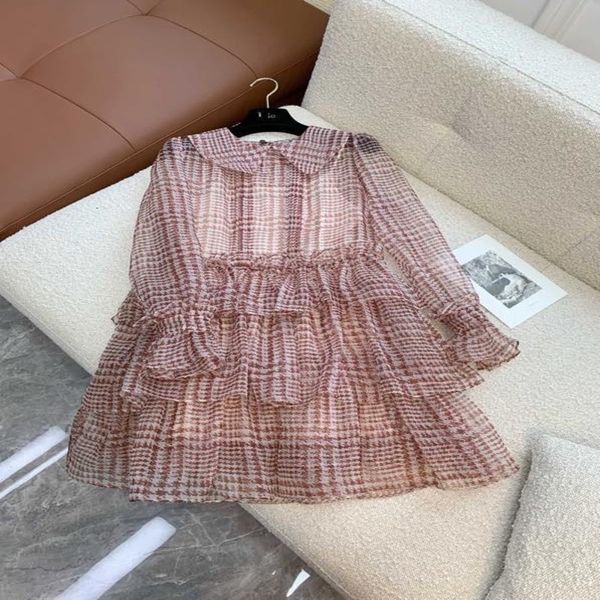 

casual dresses spring waist plaid style 2s dress, Black;gray