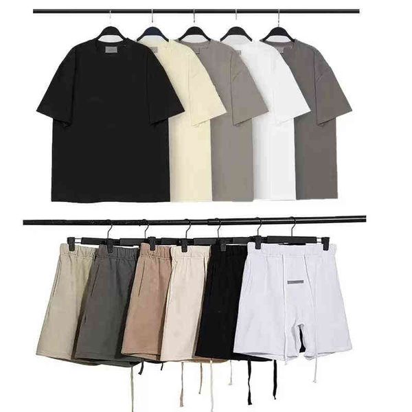 

2022 men designer tracksuit t-shirt luxury summer pants jogger suits printing brand fashion cotton couples sportswear male, Gray