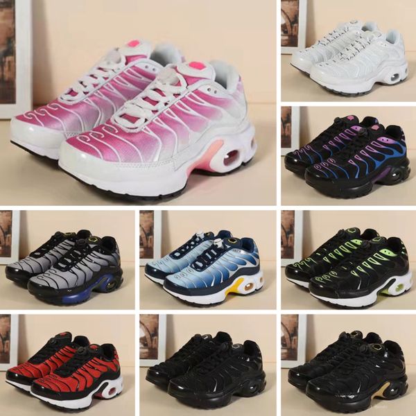 

classic infant runners kids running shoes boy& girls sneakers toddler youth trainers size 28-35, Black