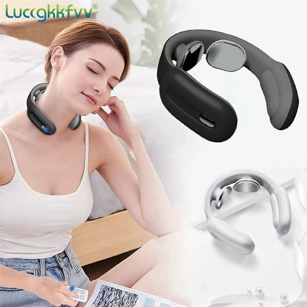 

electric neck massager massage pain relief tool health care relaxation cervical vertebra physiotherapy 220726