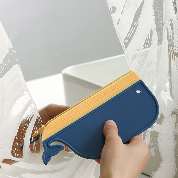 Haushaltsreinigungswerkzeuge Zubehör Walform TPR Wischer Badezimmerspiegelschaber Küchenarbeitsplatten-Reinigungsbürste Mini-Fensterglaswischer ZL1270