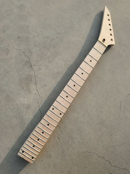

reverse maple guitar neck 24fret 24.75inch maple fretboard dot inlay bolt on
