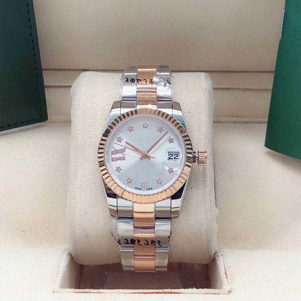 

u1 factory mens watches automatic mechanical luxury watch 31mm fashion casual waterproof auto date stainless steel watch sapphire glass wris, Slivery;brown