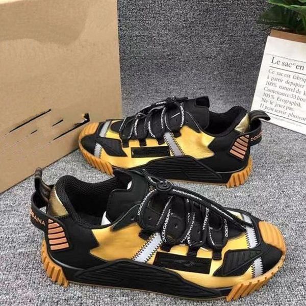 

2022 women men casual shoes luxury designer shoes fashion lace up 19fw capsule series color matching platform sneakers size35-46 asdadawd, Red;white
