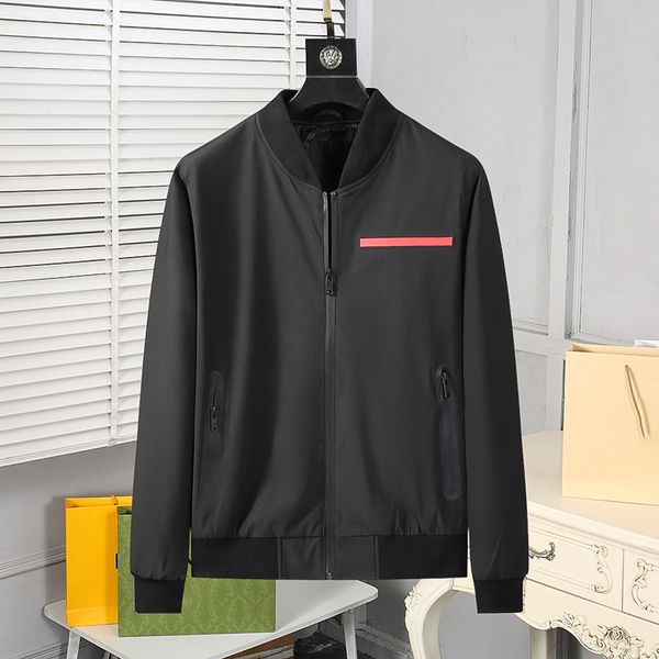 

2022 fashion designer men's jacket spring autumn coat windbreaker zip clothes jacket outer casual sports mm, Black;brown