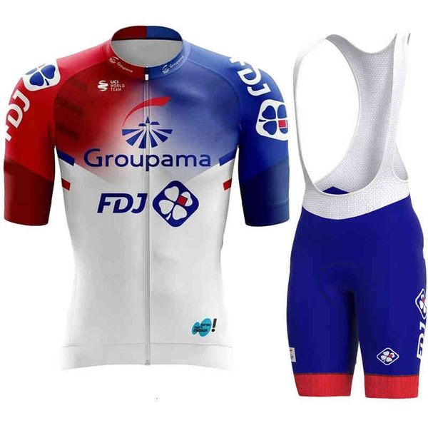 

new fdj team 2022 cycling jersey set summer blue red clothing men's road bike shirt suit bib shorts mtb ropa ciclismo, Black