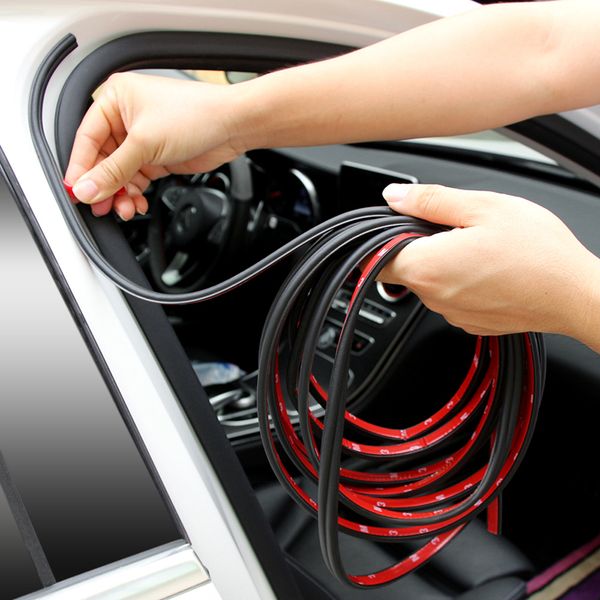 

ichenong car door seal strip b shape adhesive automotive rubber weather draft seal strip weatherstrip for car door soundproofing